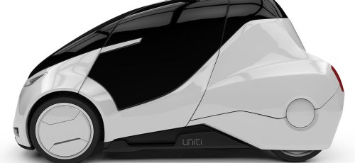 Uniti - крошечный электрический автомобиль, предназначенный для эксплуатации в городской среде