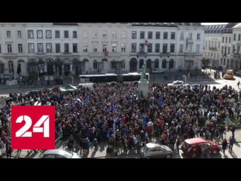 В центре Лондона массовые протесты против выхода из Евросоюза  - (видео)