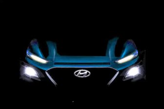 Опубликован новый тизер компактного кроссовера Hyundai Kona