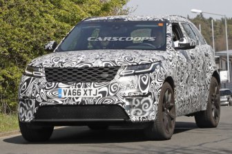 «Заряженный» Range Rover Velar SVR заметили во время тестов на Нюрбургринге