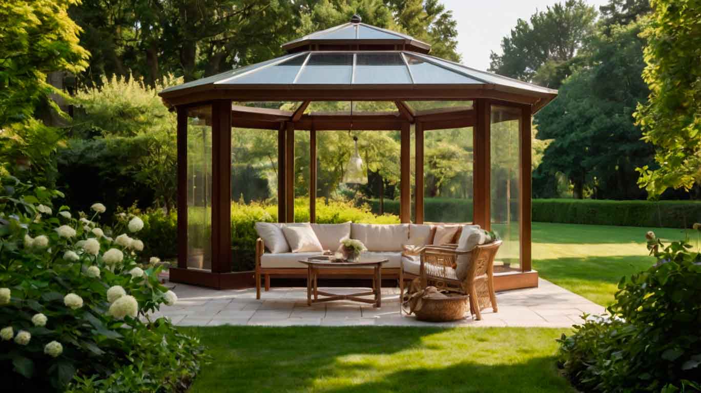 Строим беседку с поликарбонатной крышей - полное руководство