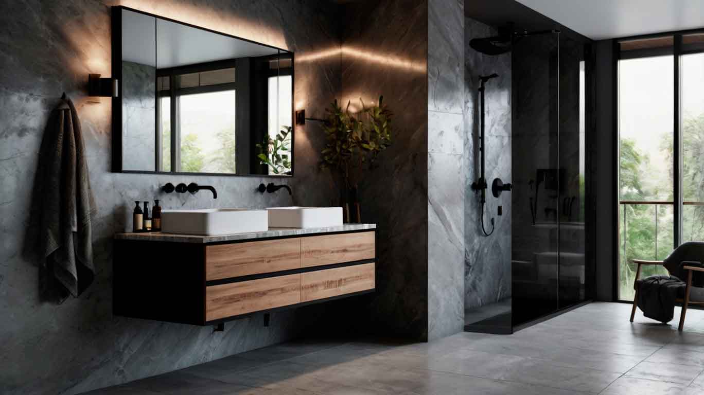 Серая ванная комната - преимущества и лучшие цветовые сочетания